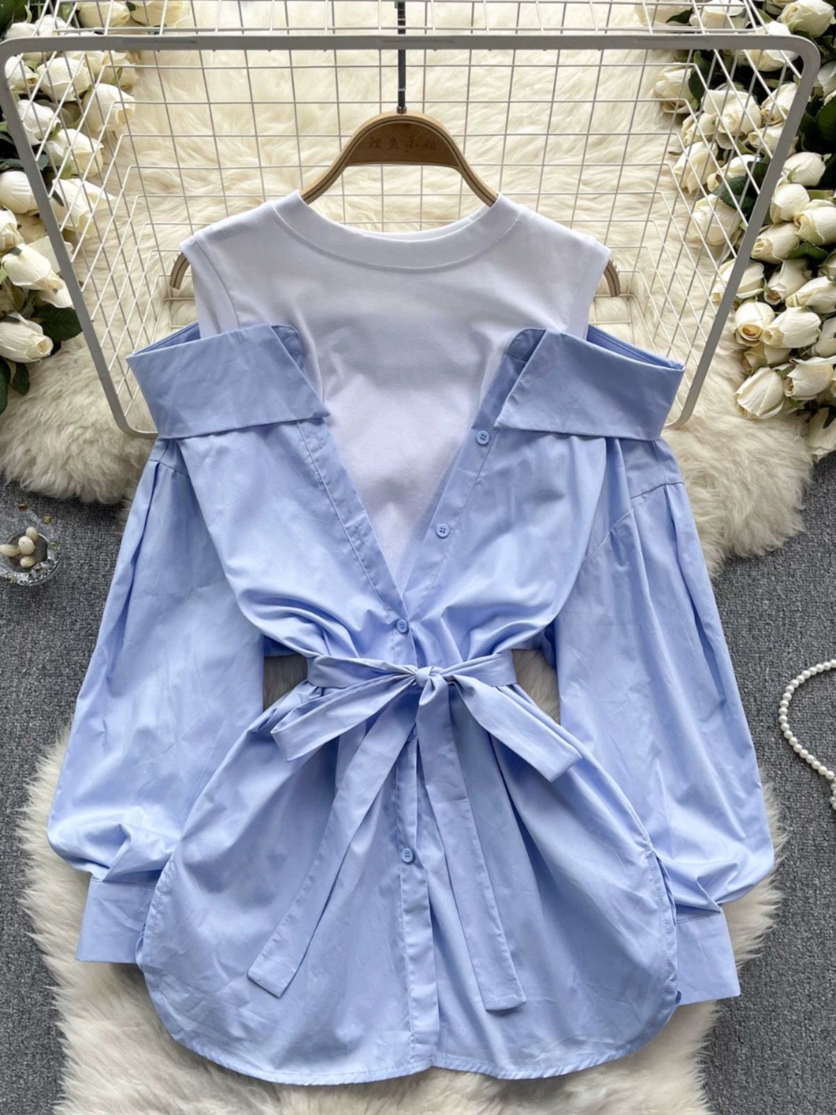 Flowers and diamonds shirt SH119 image