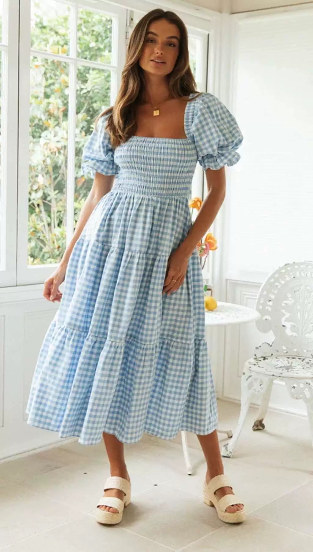 Rose lilies dress CD1140