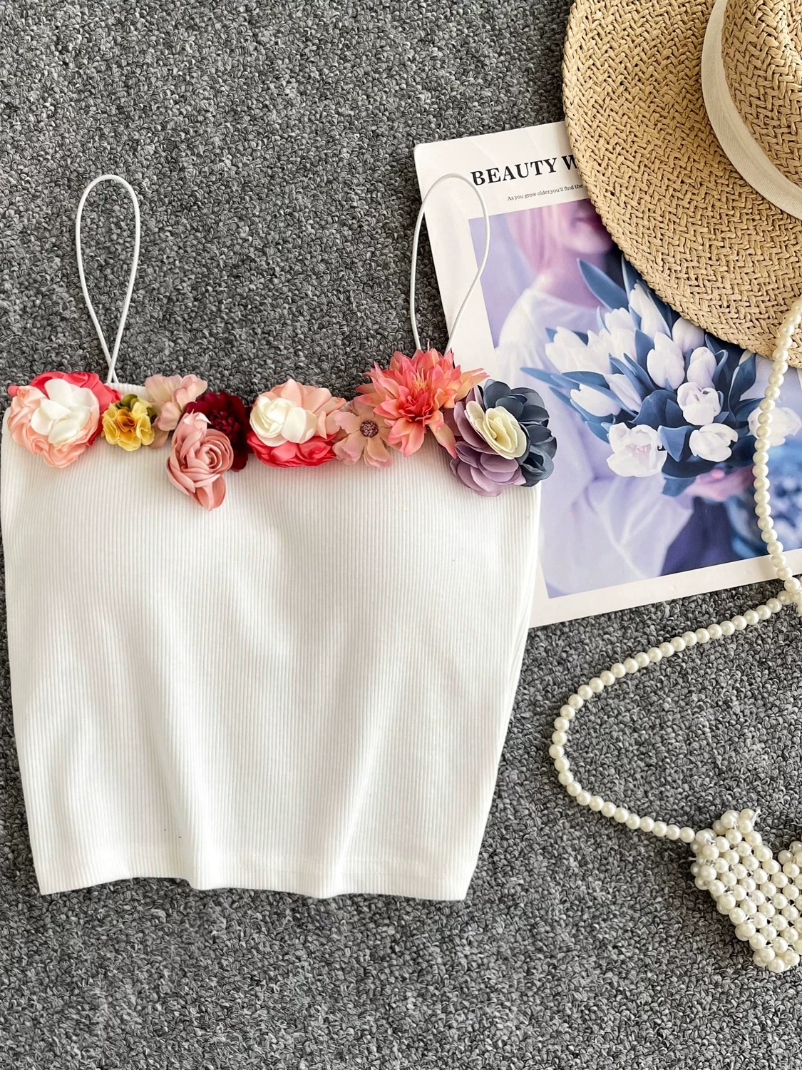 Passionate enchantment floral top CTO348 image