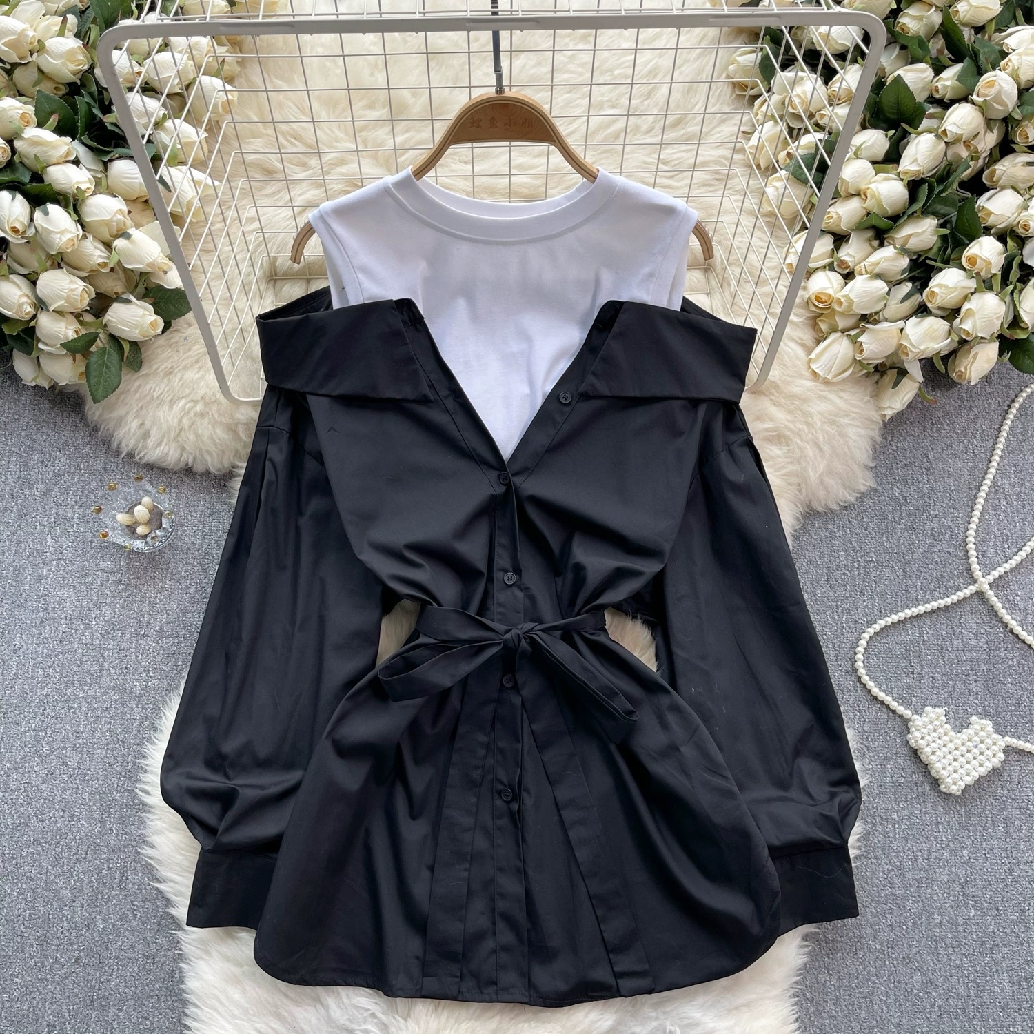 Flowers and diamonds shirt SH119 image