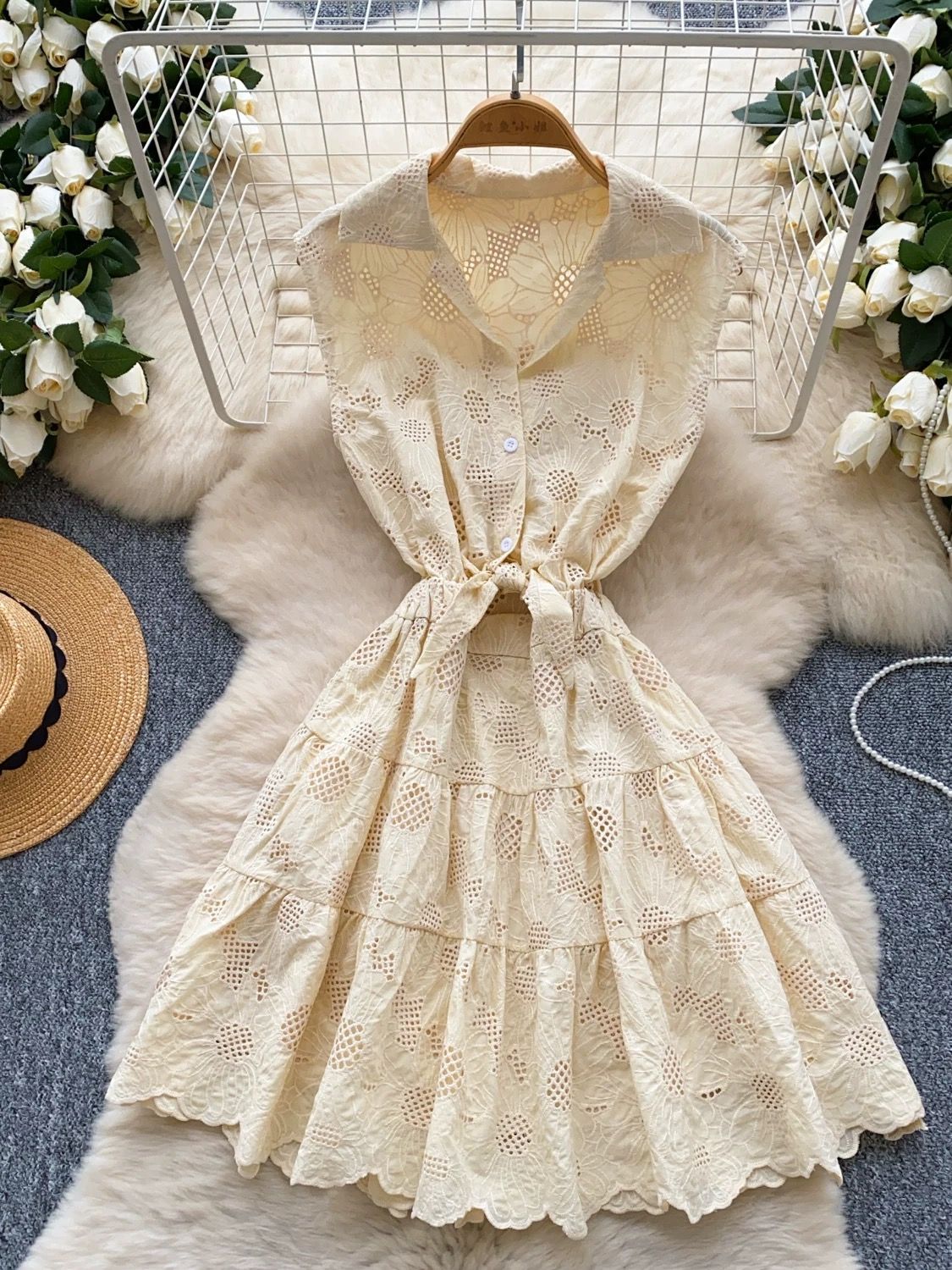 Beat you to it lace dress CD1396 image