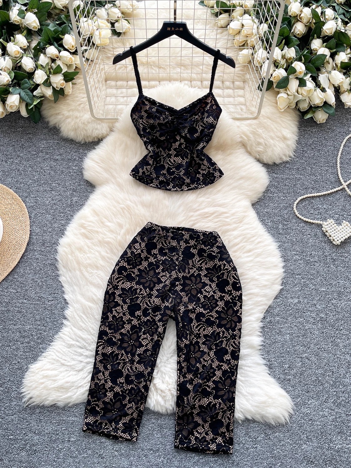 Can’t be bothered lace set CTP839 image