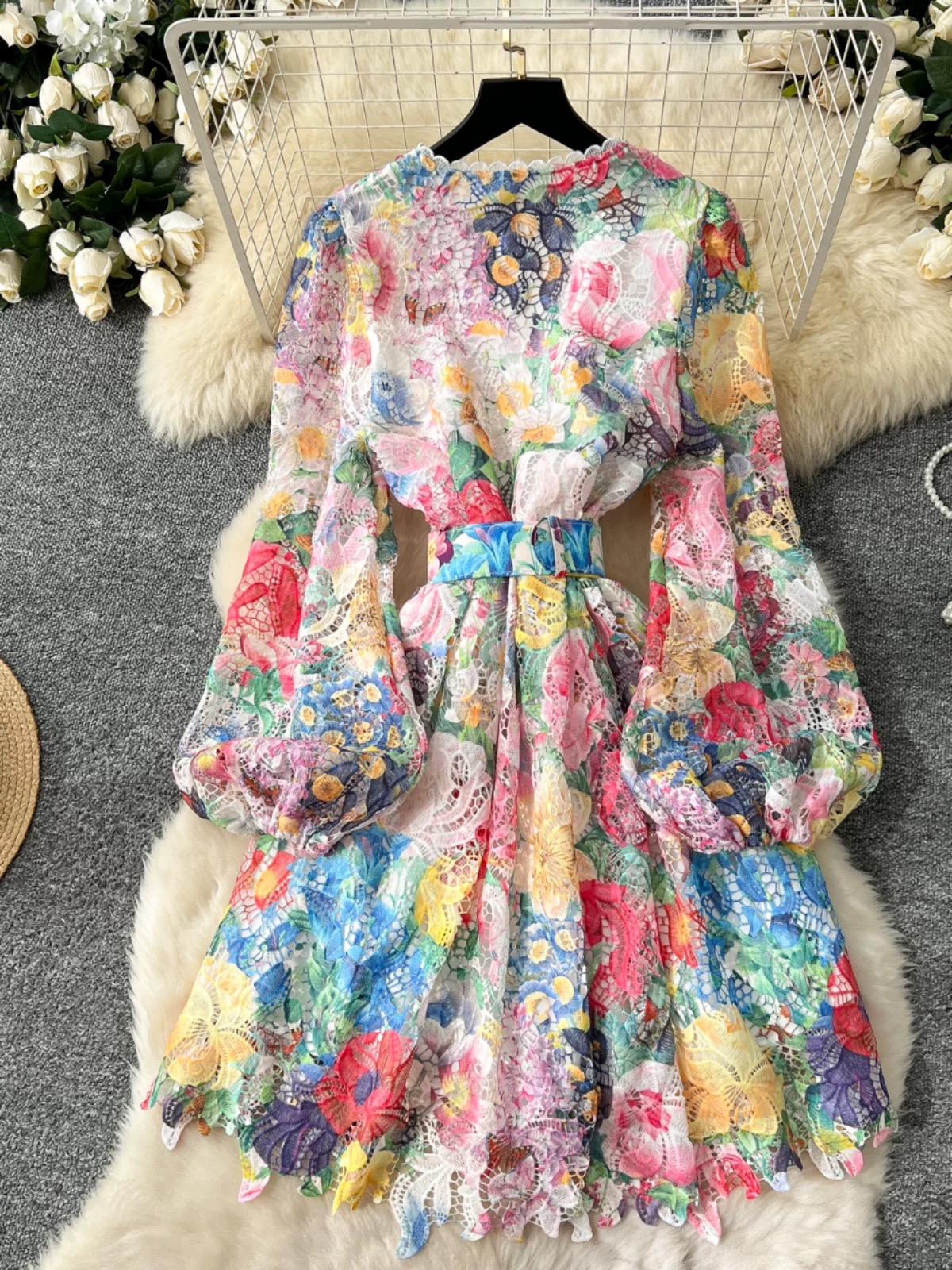 Cute and you know it lace dress FD1370 image