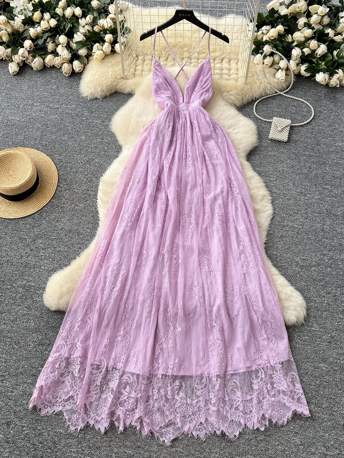 Chasing thrills lace dress FD890 image