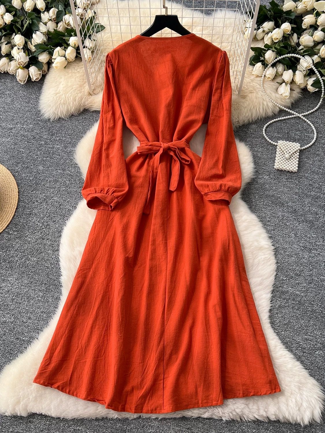 Luxury views embroidery dress CD1842 image