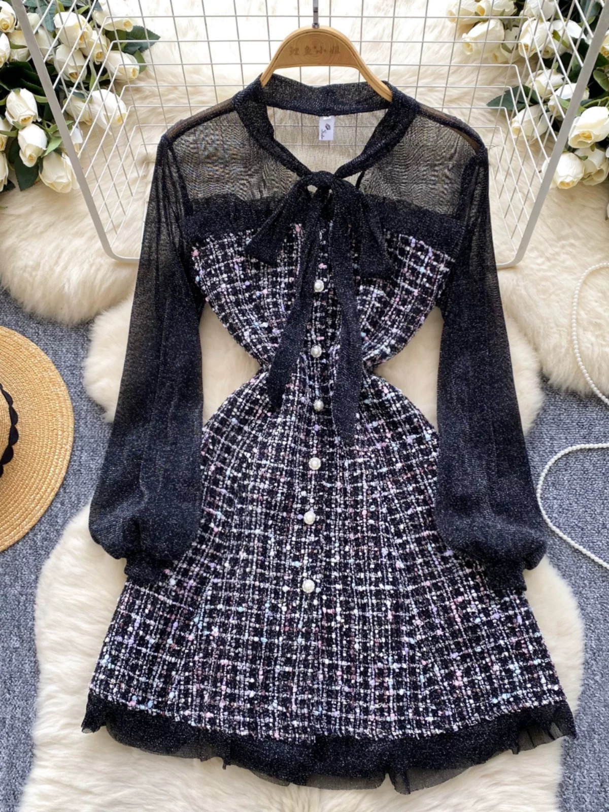 Savannah royal woolen dress FD278