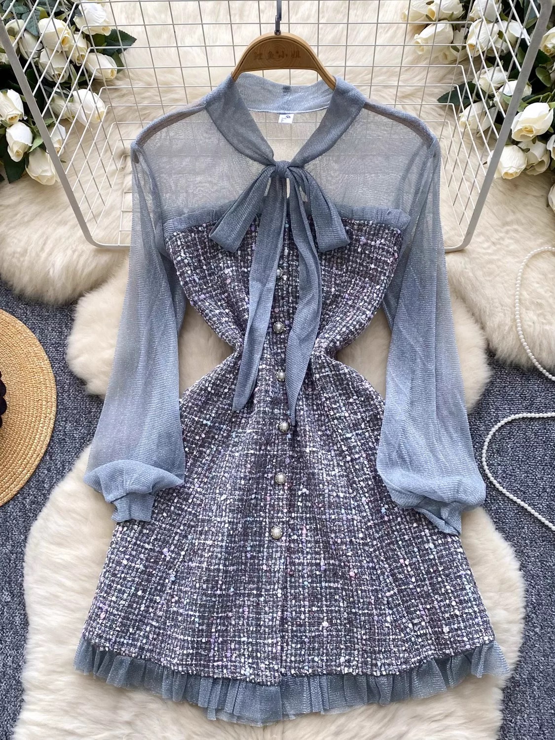 Savannah royal woolen dress FD278 image