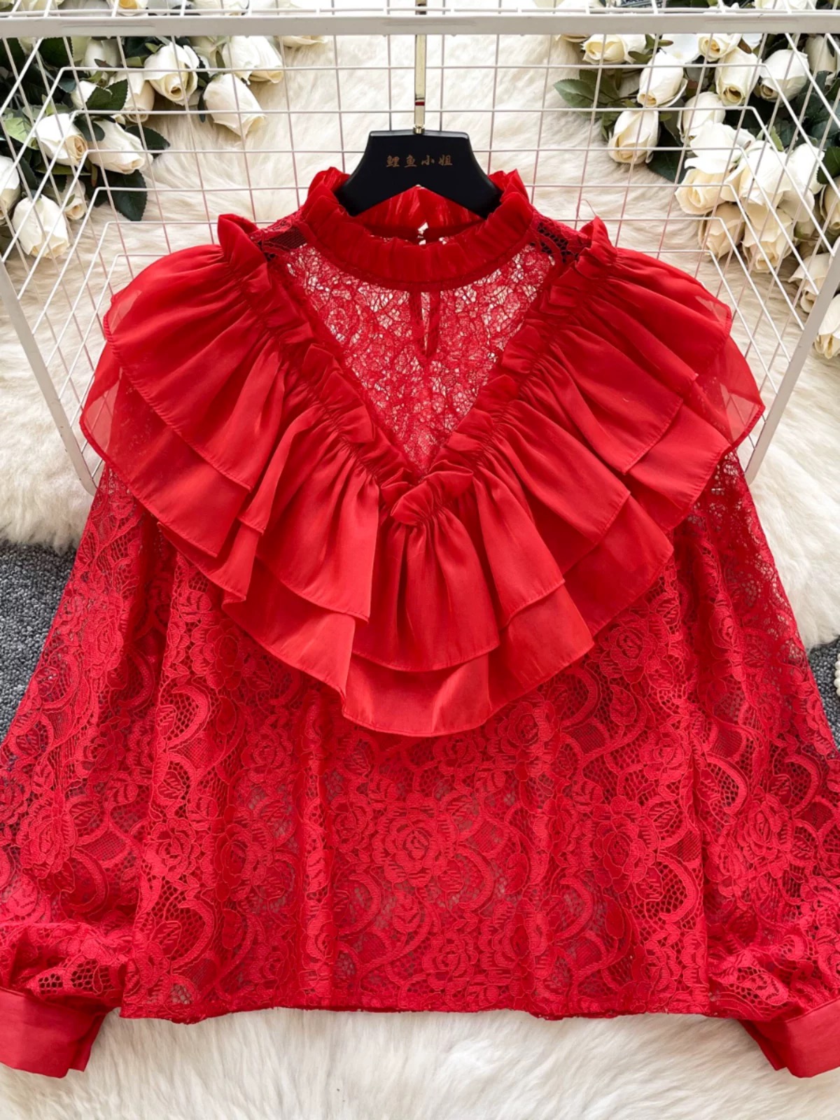 Fast slay lace blouse BE463 image