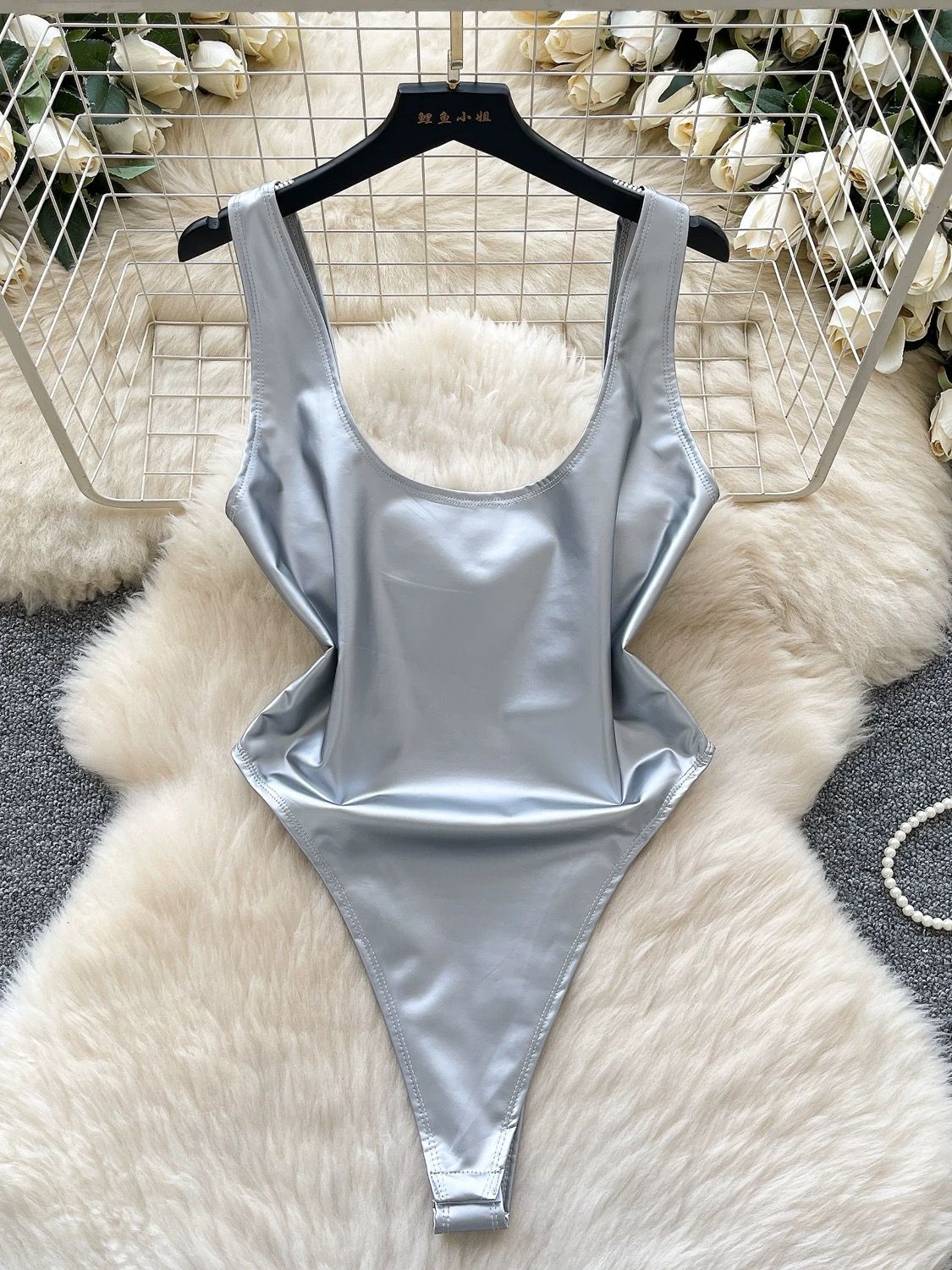 Unravel me metallic bodysuit BS122 image