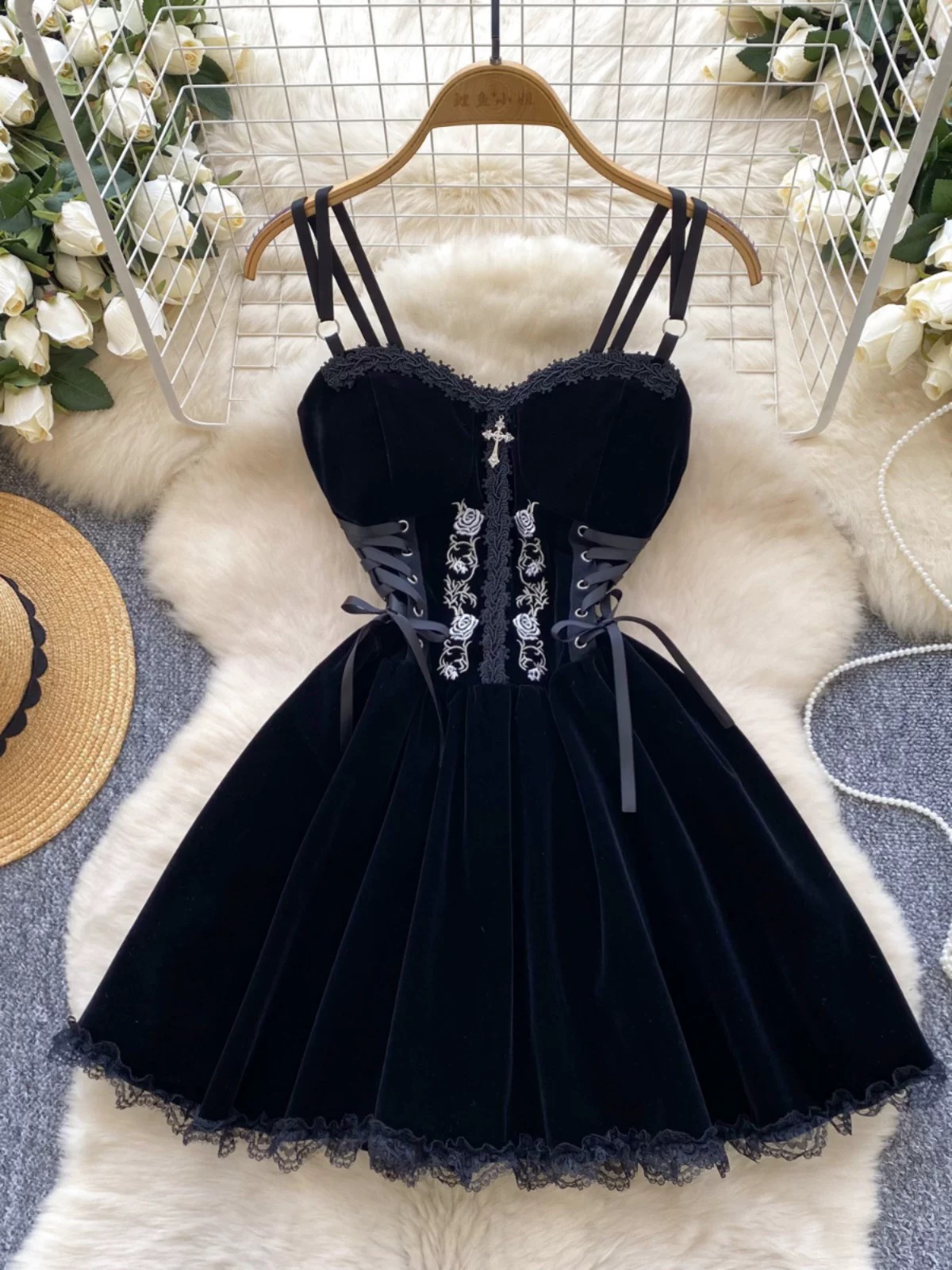 Walk on ocean gothic dress CD2124