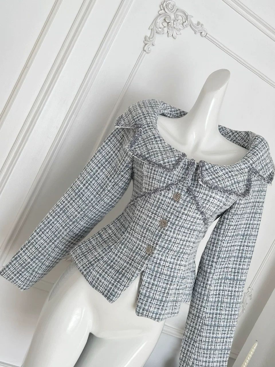 Keep it chic tweed top FTO310 image