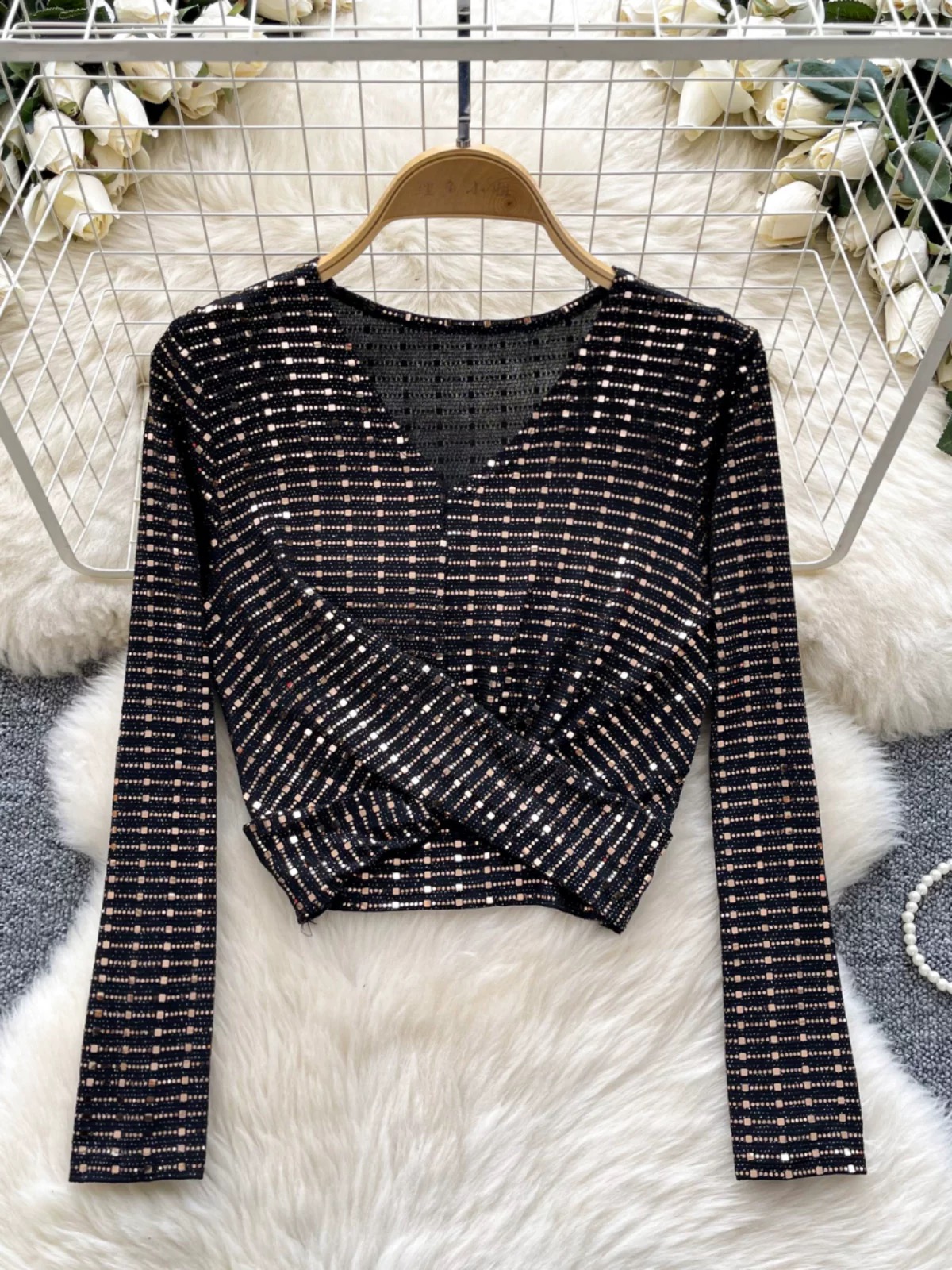 Miss high maintenance studded top CTO685