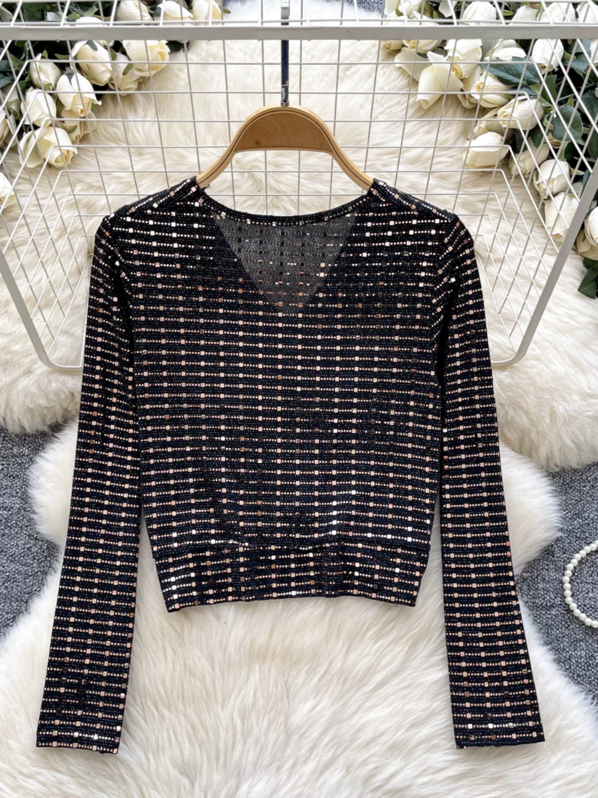 Miss high maintenance studded top CTO685 image