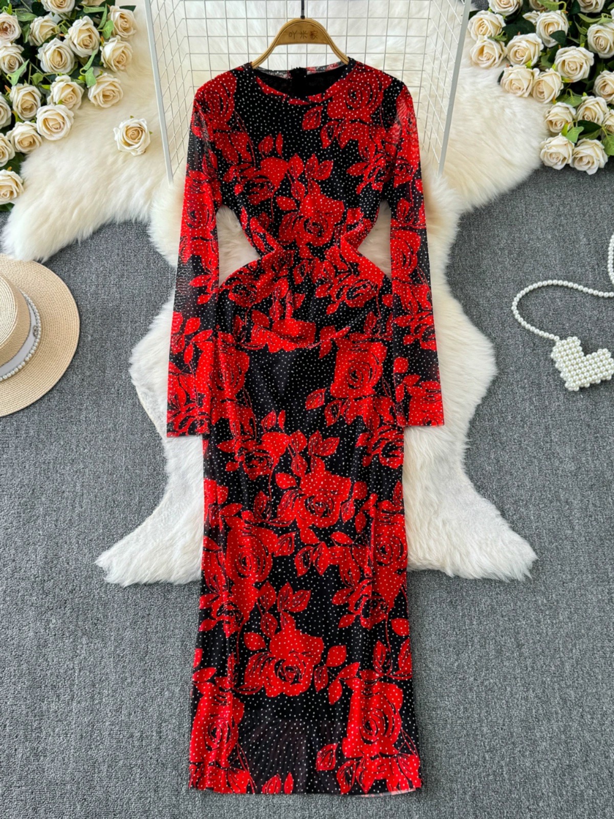 Meltdown vibes floral dress CBC827