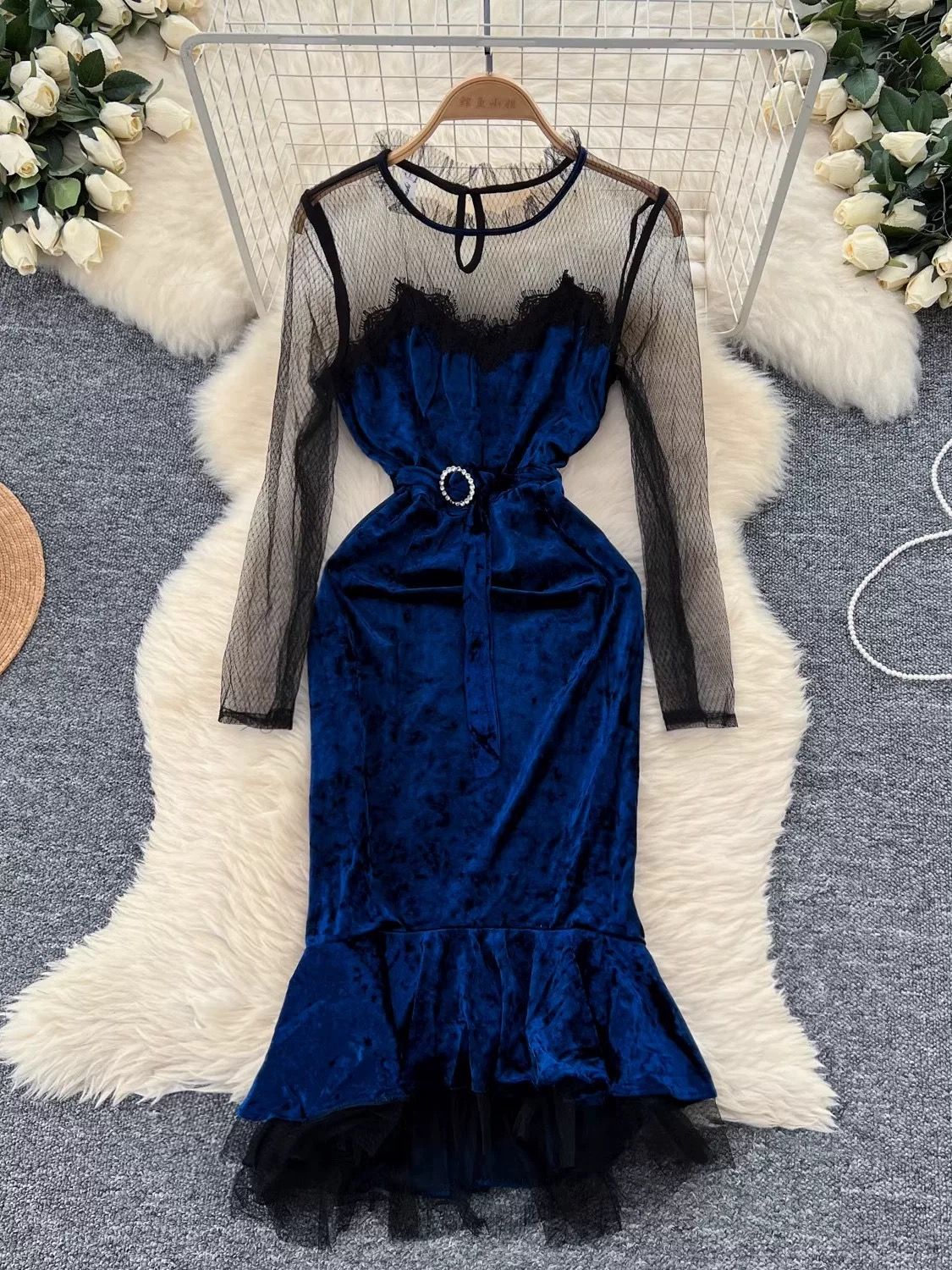 In control velvet dress FD1159 image