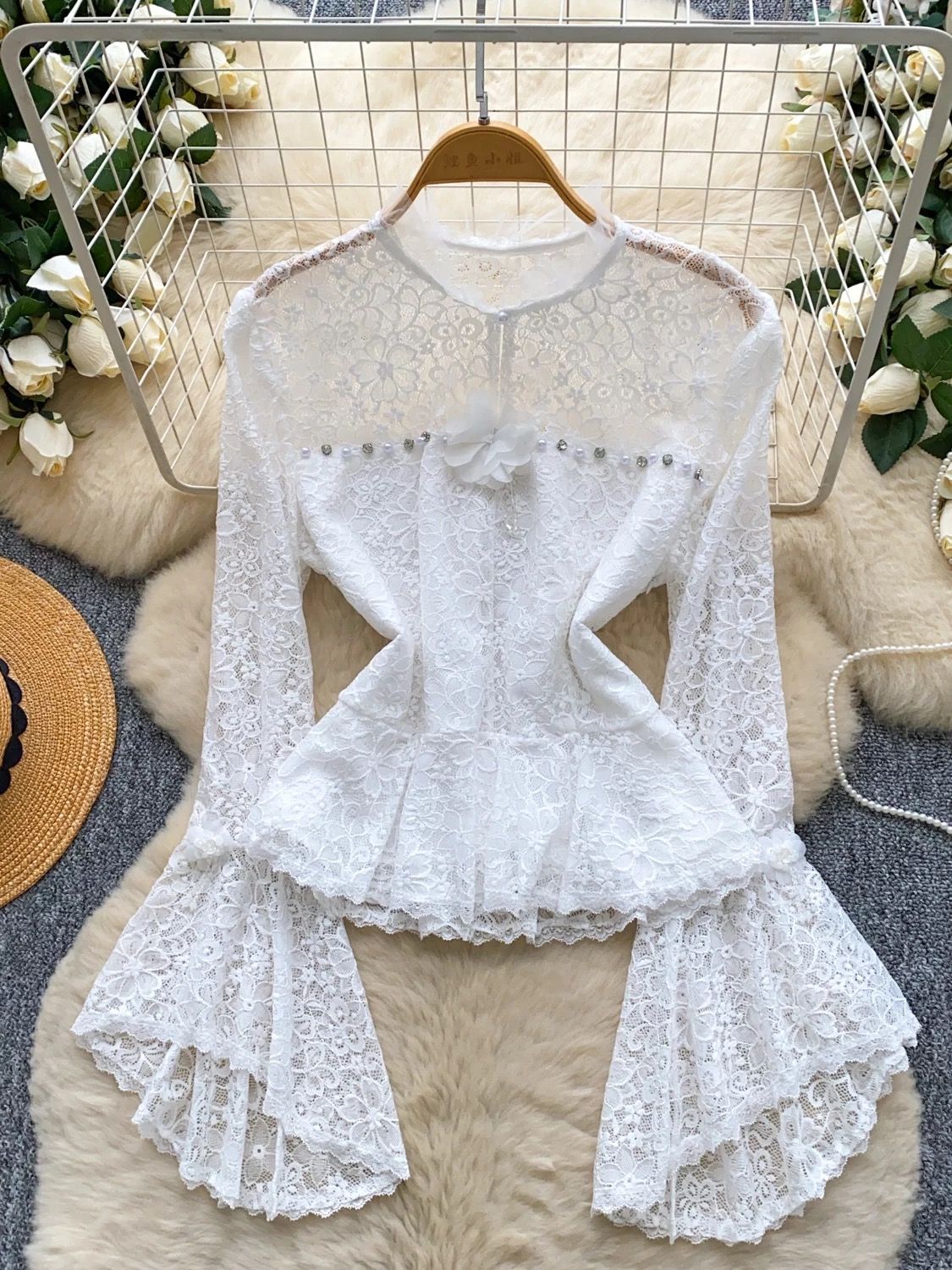 French kisses lace top FTO289 image