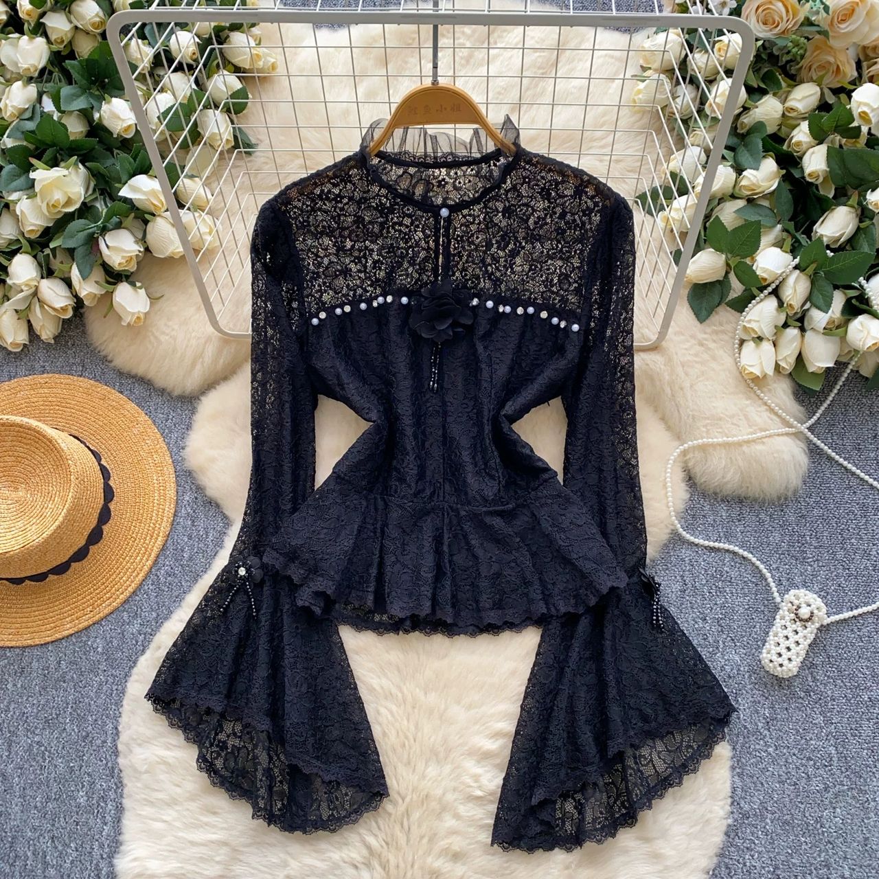 French kisses lace top FTO289 image