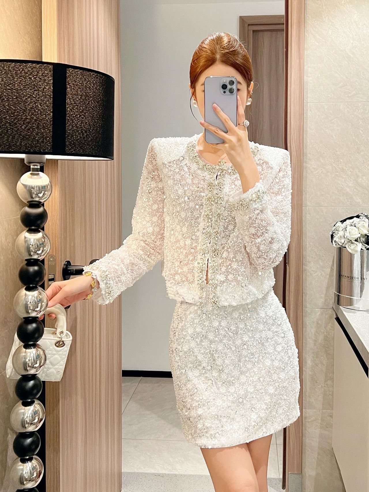 A night in Venice sequin embellished top FTO273 image