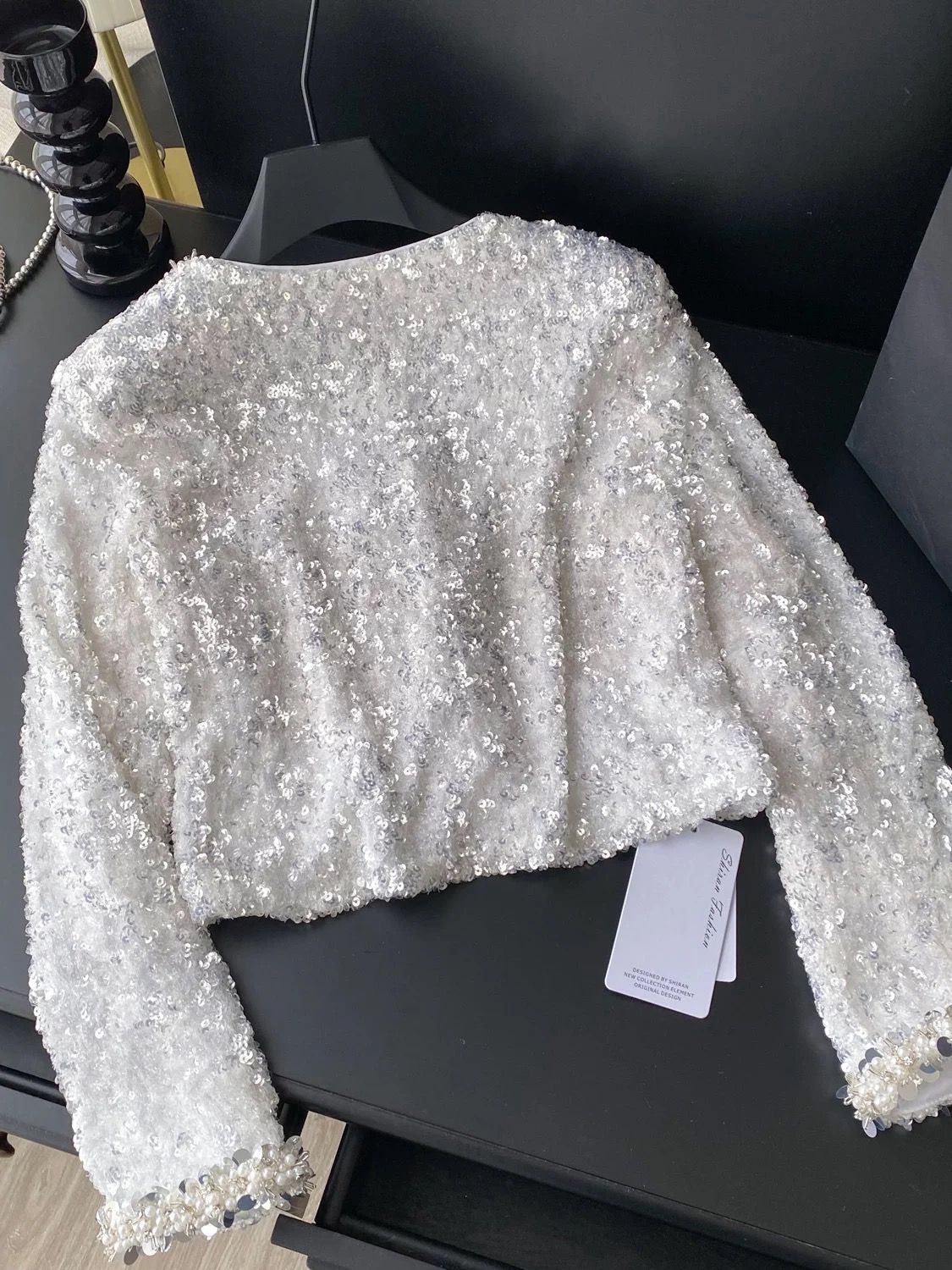 A night in Venice sequin embellished top FTO273 image