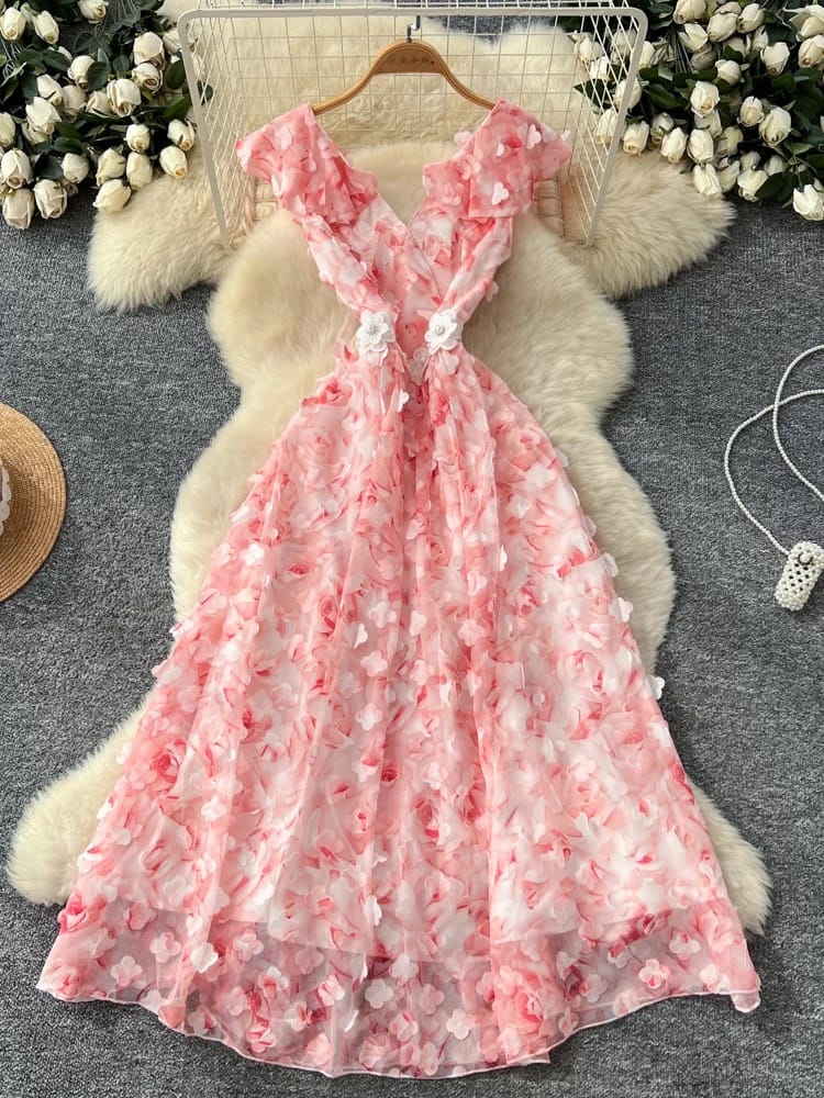 Summer angel floral dress EVD279 image