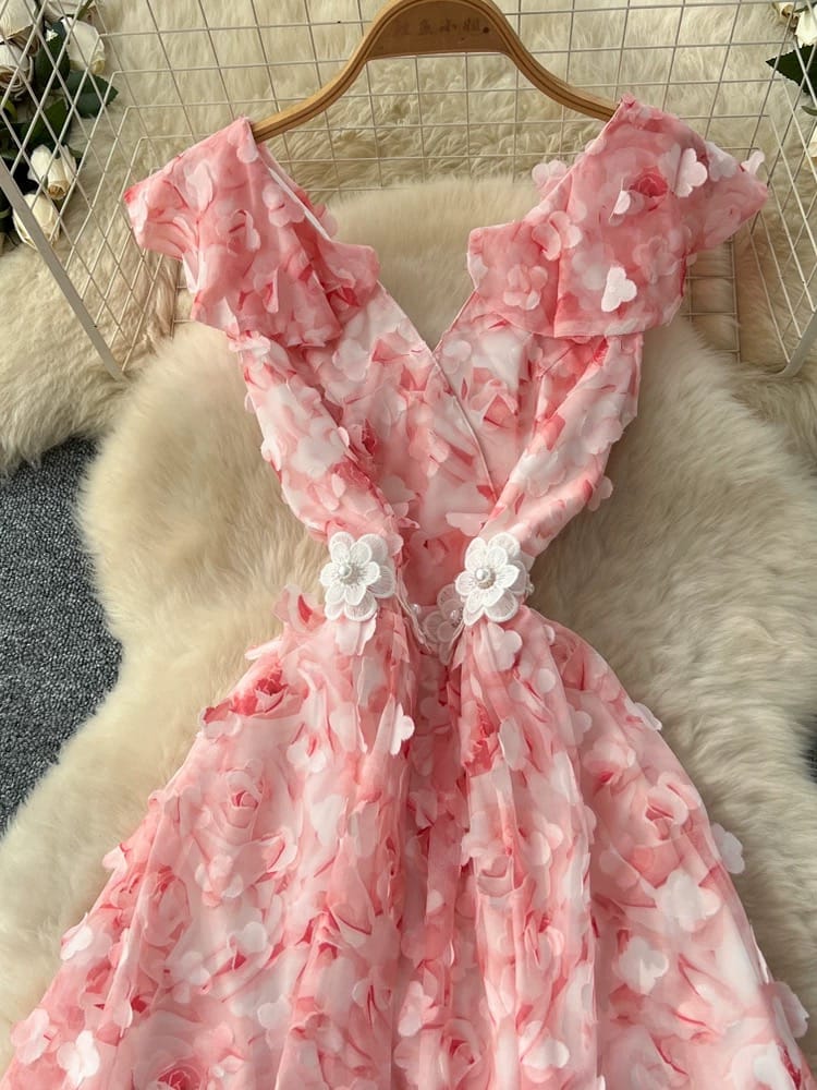 Summer angel floral dress EVD279 image