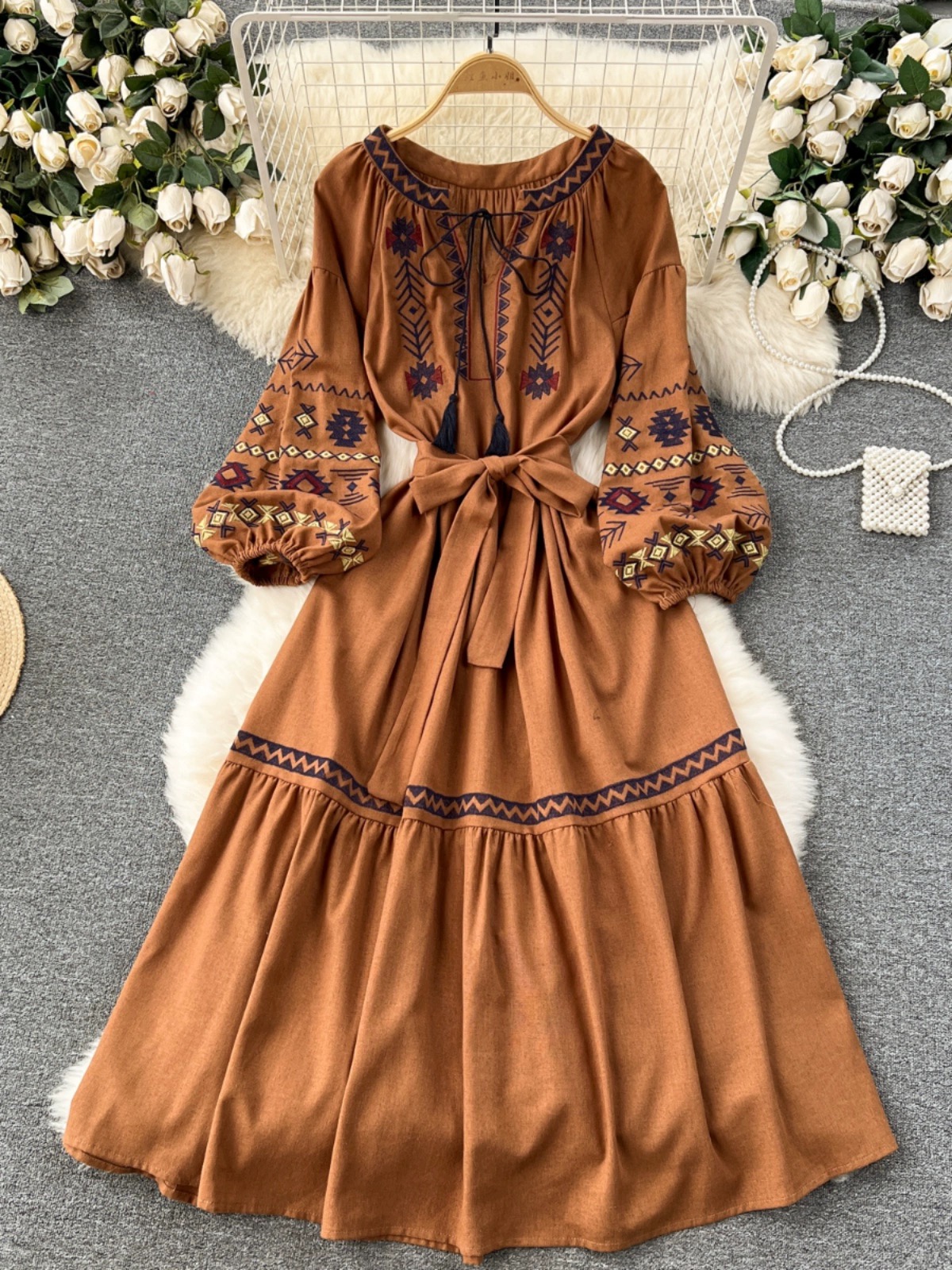 Good without you embroidery dress CD1270