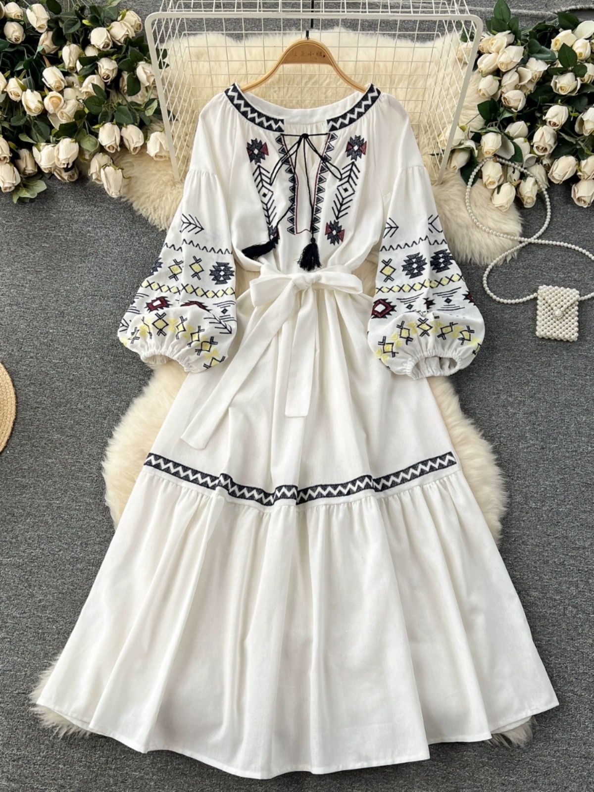 Good without you embroidery dress CD1270 image