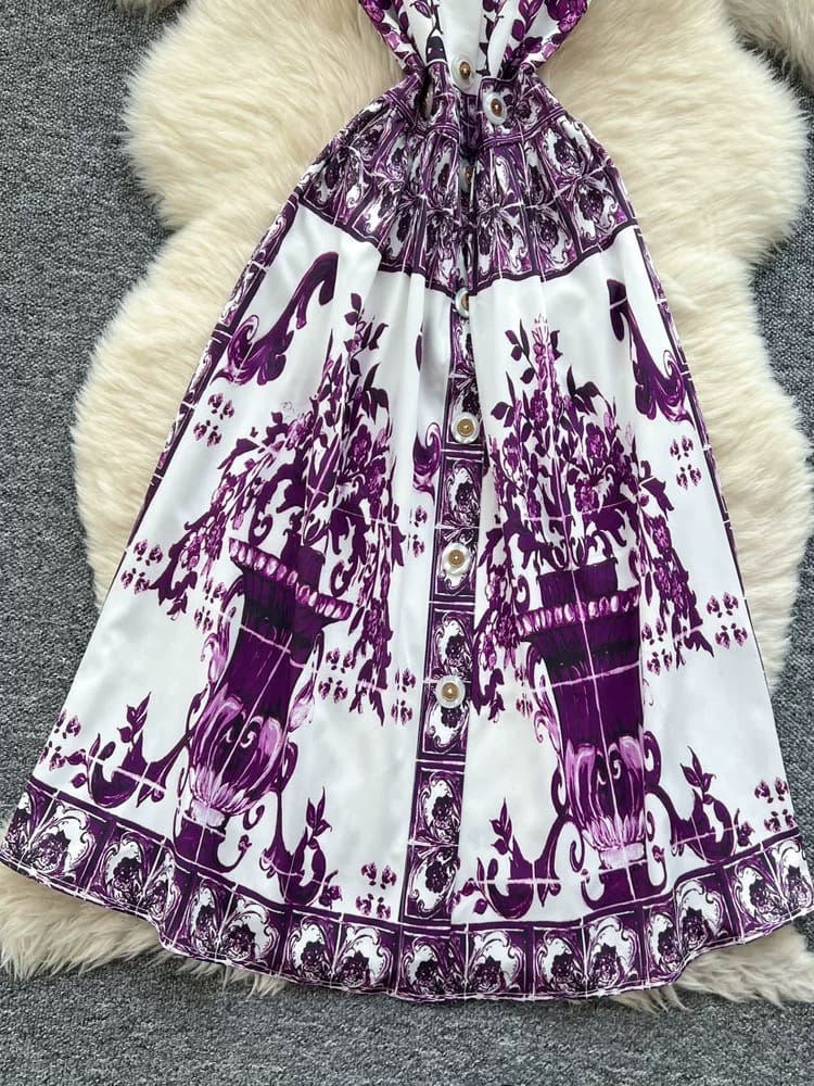 Emily in Spain print dress CD514 image