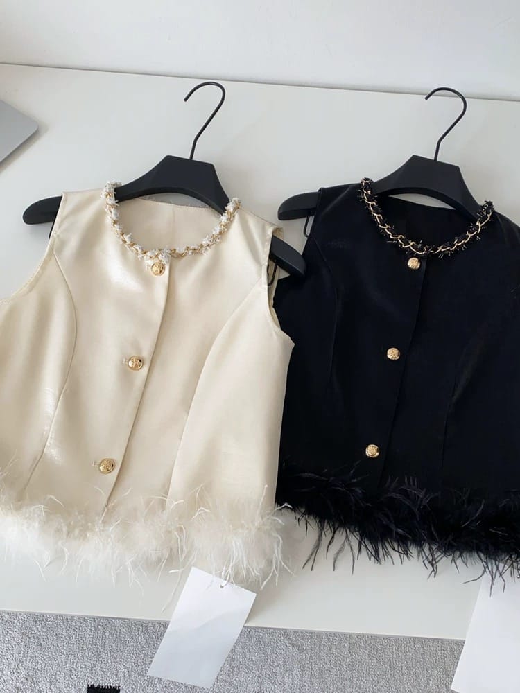 Vanilla baby waist coat top FTO242 image