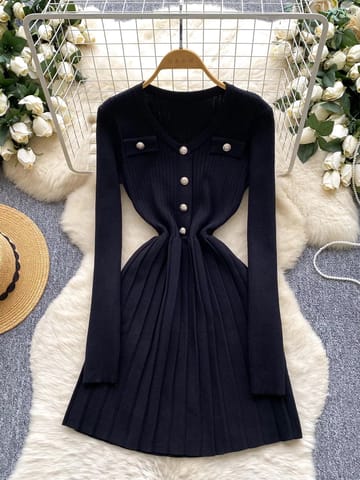 Vacay in Italy knitted dress KD308