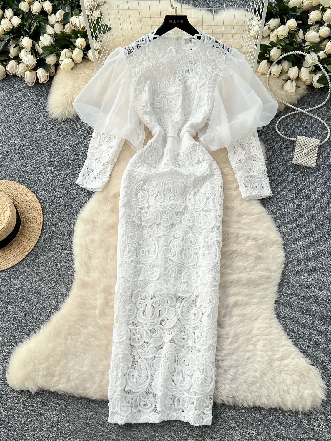 Eye of fashion lace dress EBC279
