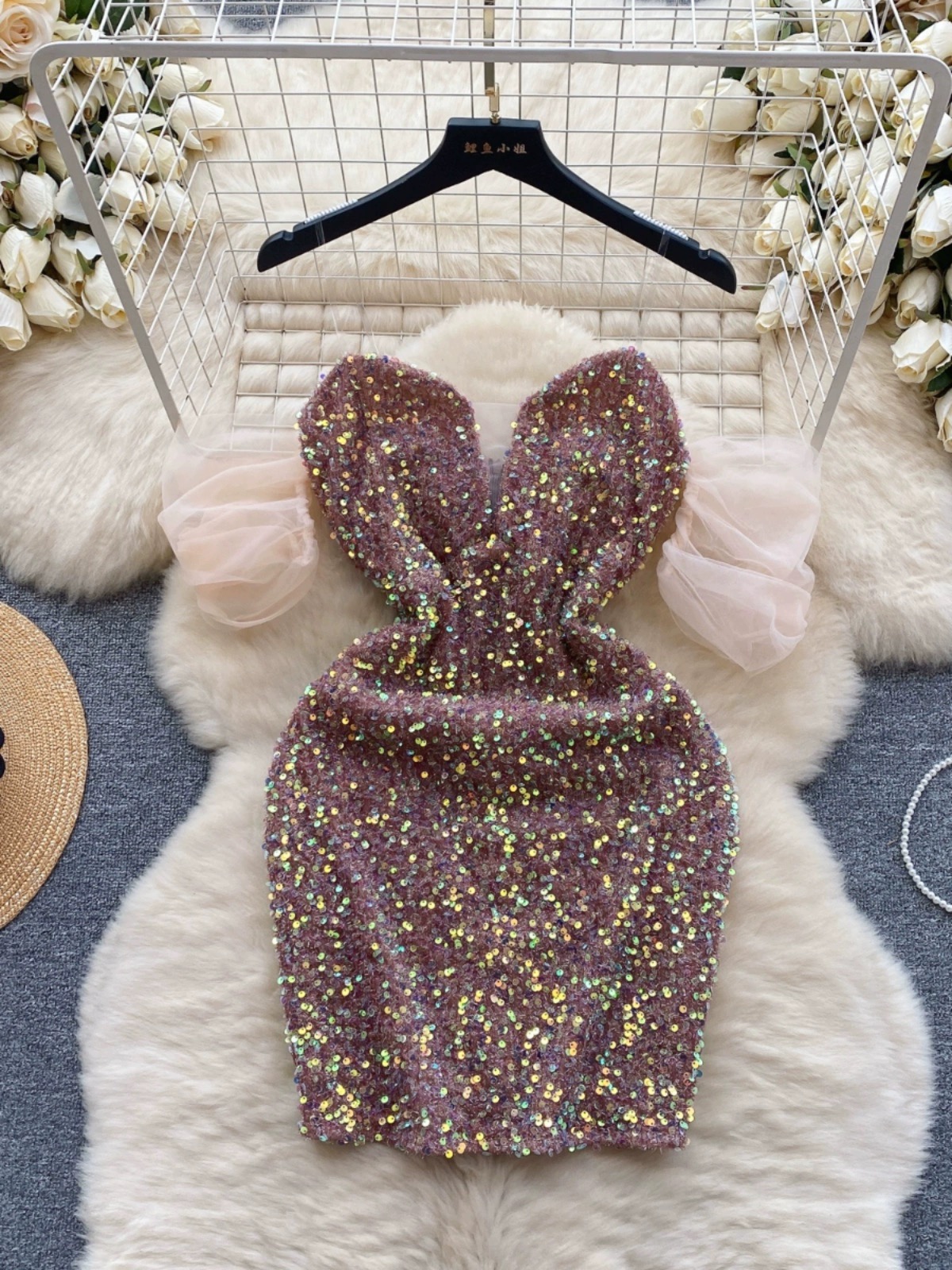Hotter than fire sequin dress CBC772