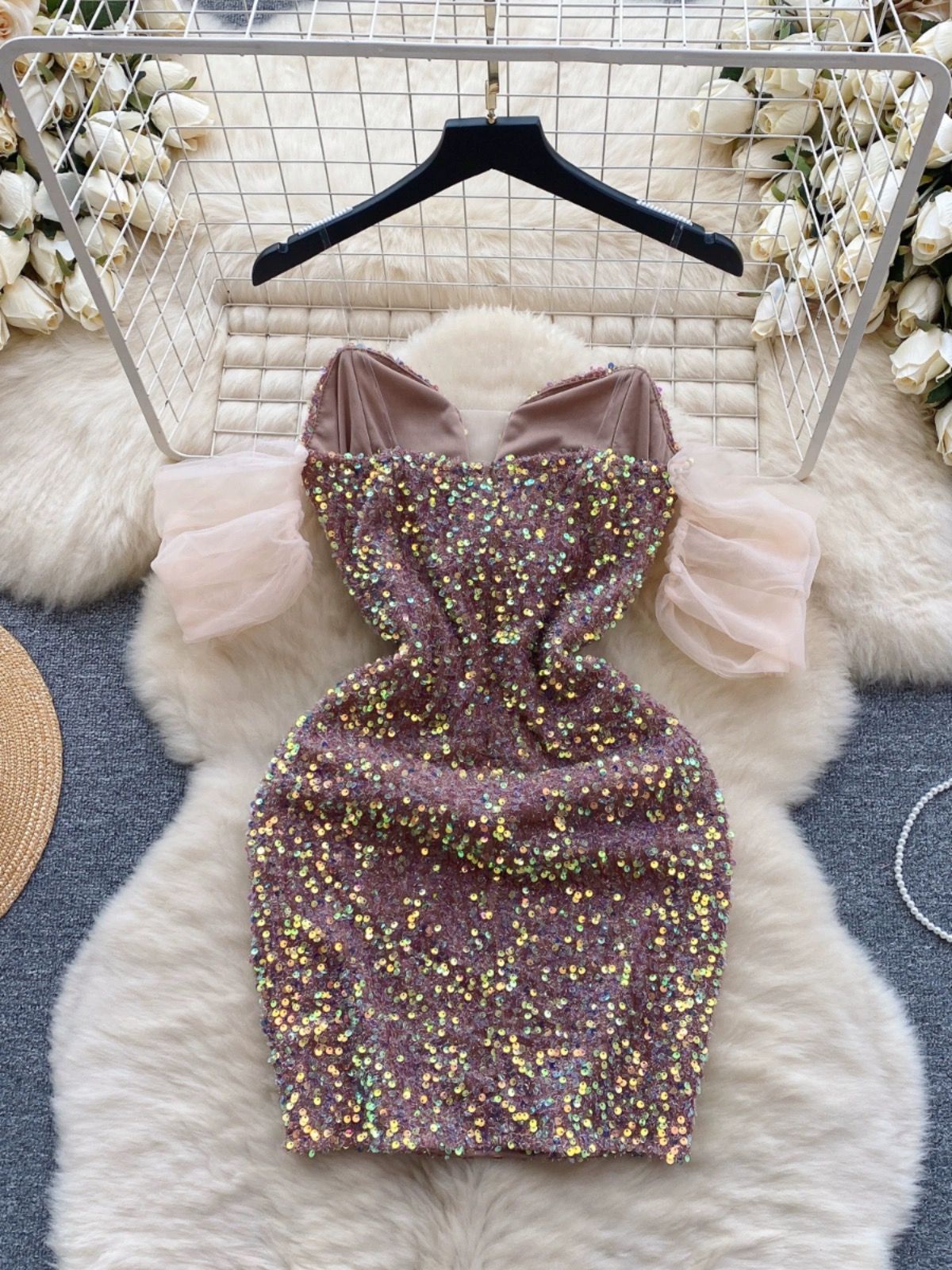 Hotter than fire sequin dress CBC772 image