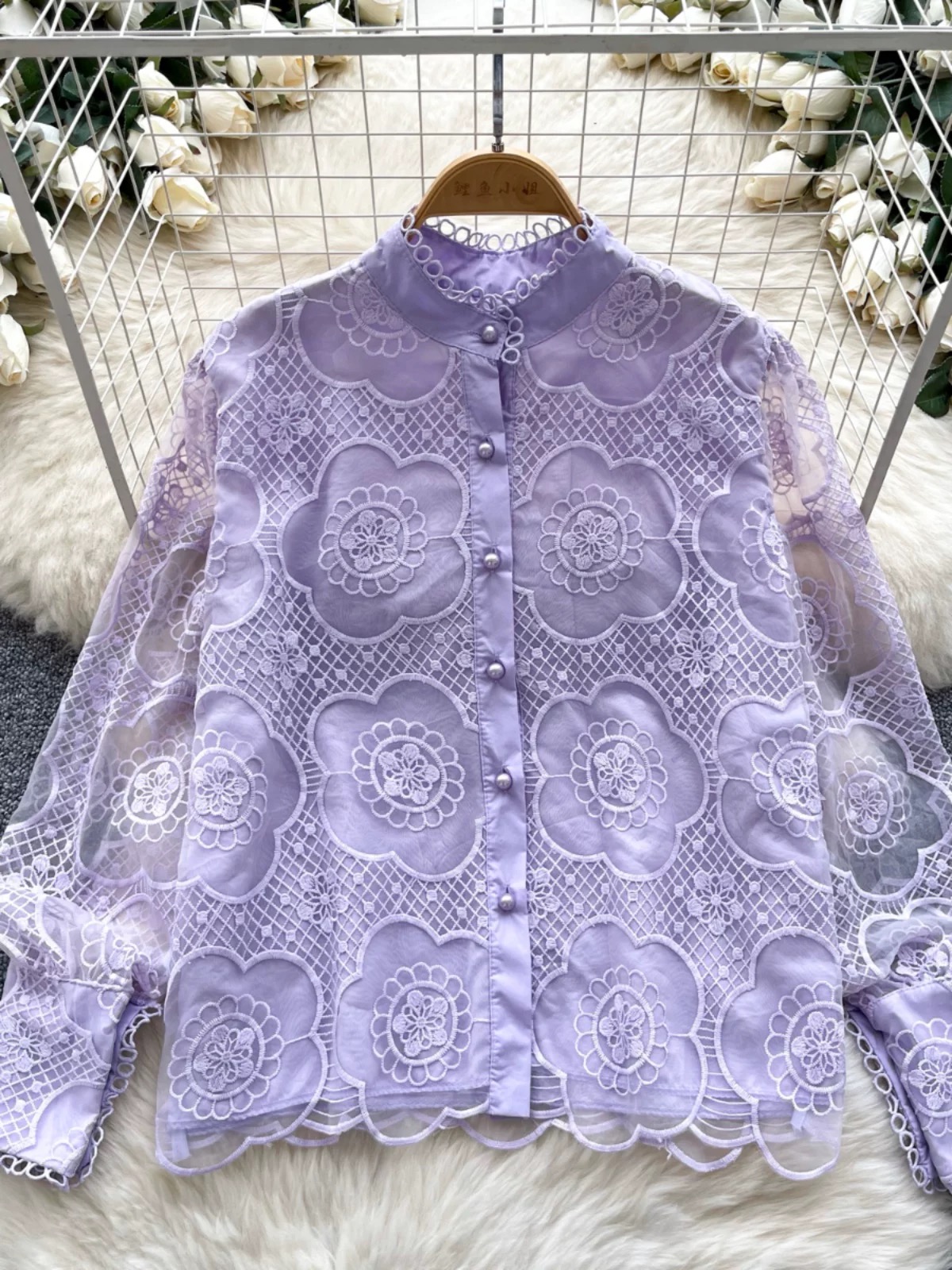 Blazing summer lace blouse BE423