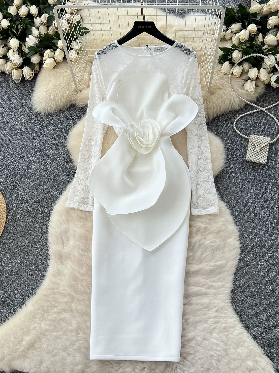 Modern day romance lace dress EBC282 image