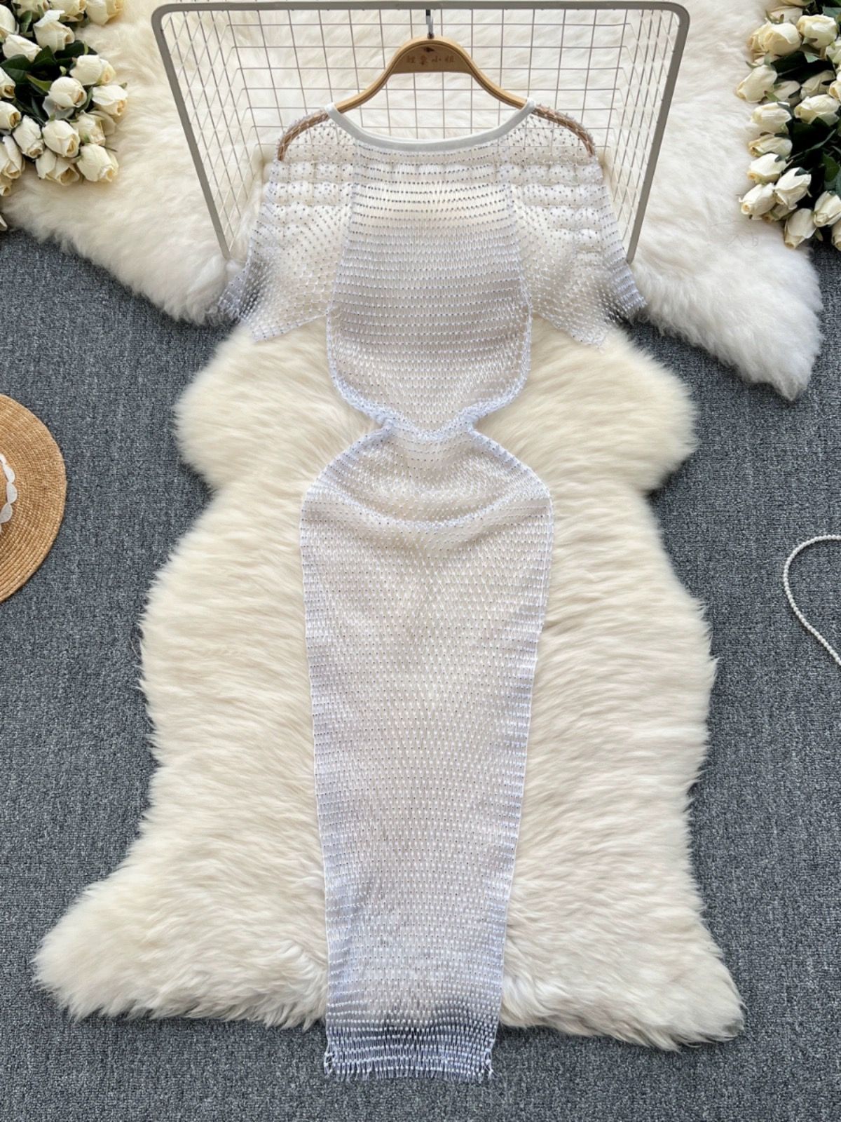 Come alive in the night rhinestone dress CBC766 image