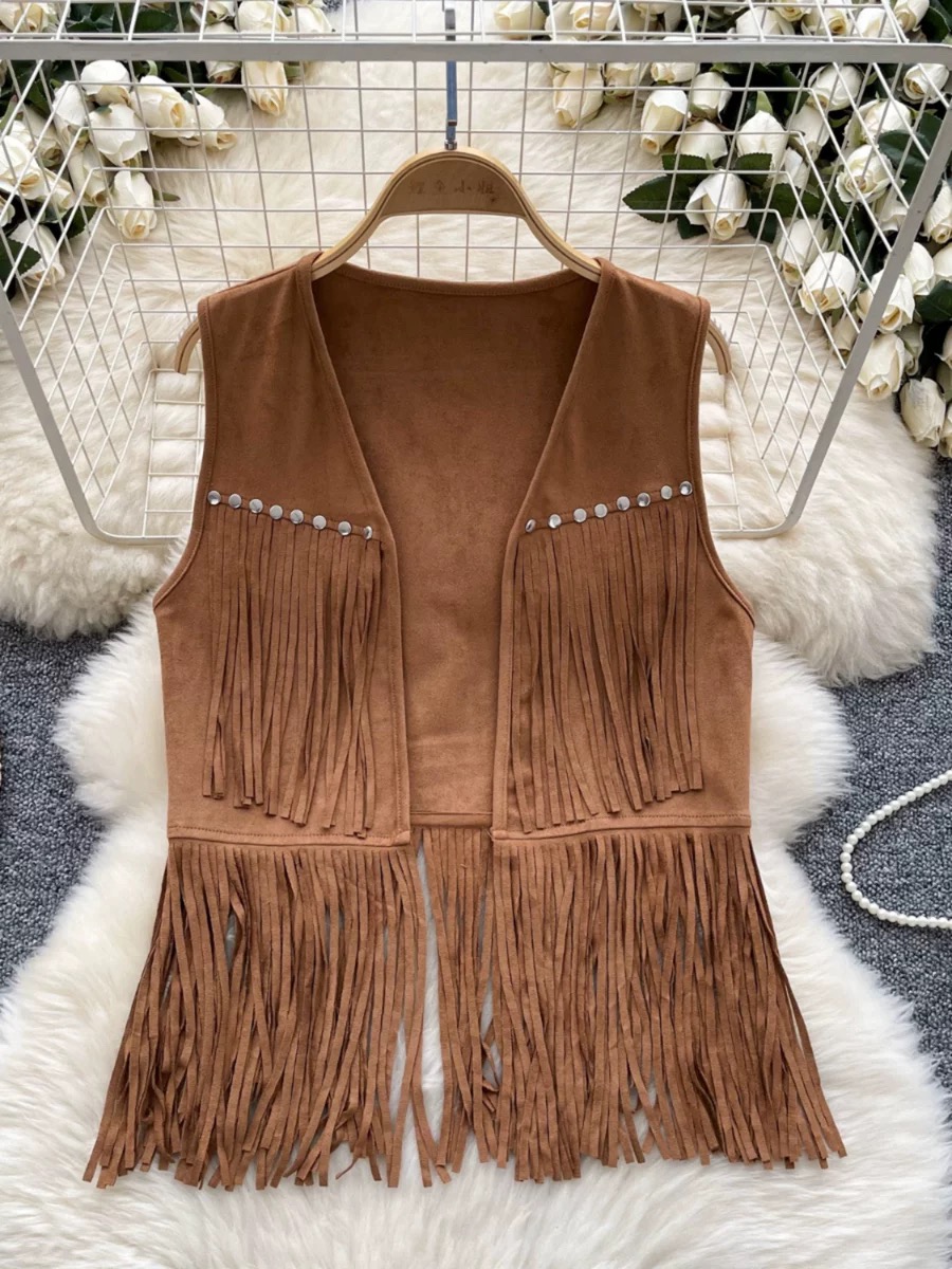Sea side tassel suede jacket CJ162