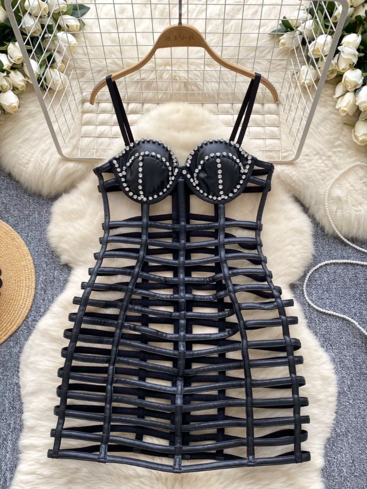 Hello gorgeous sexy leather dress CD1939 image