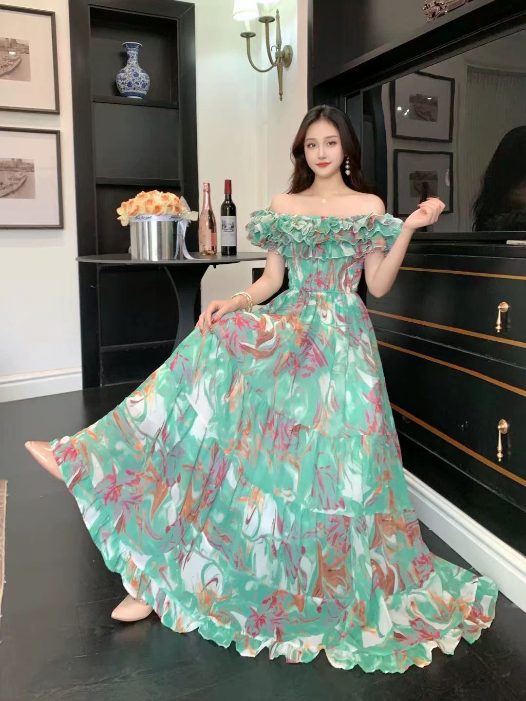 Day goddess colorful dress CD488 image