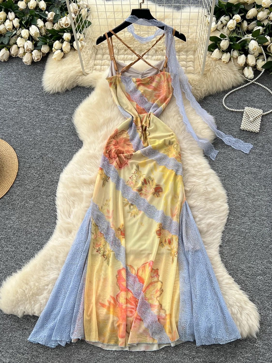 Arriving late colorful dress CD473 image