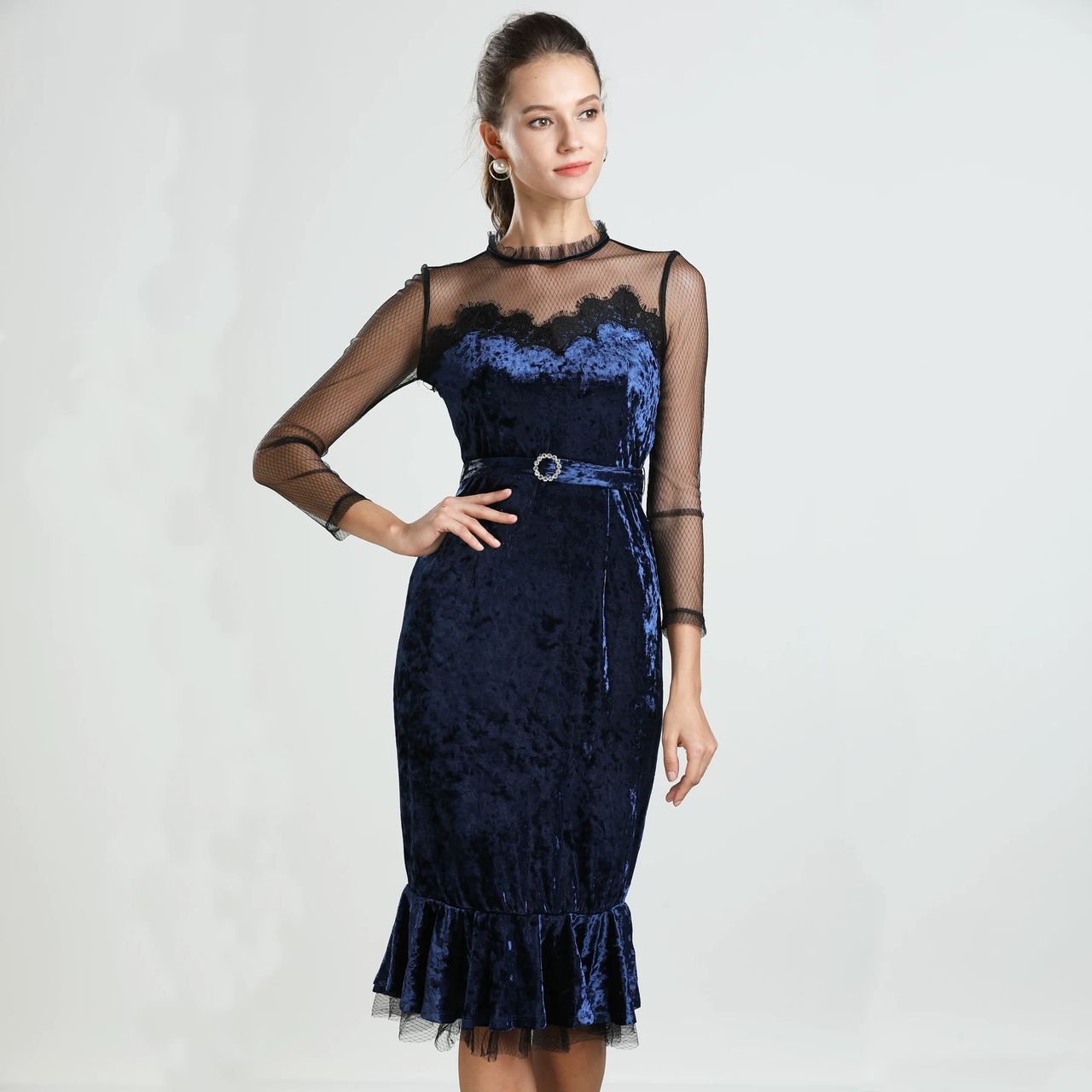 In control velvet dress FD1159 image