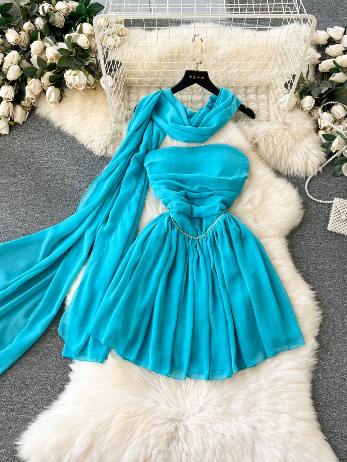 Deep blue sea dress CD1011