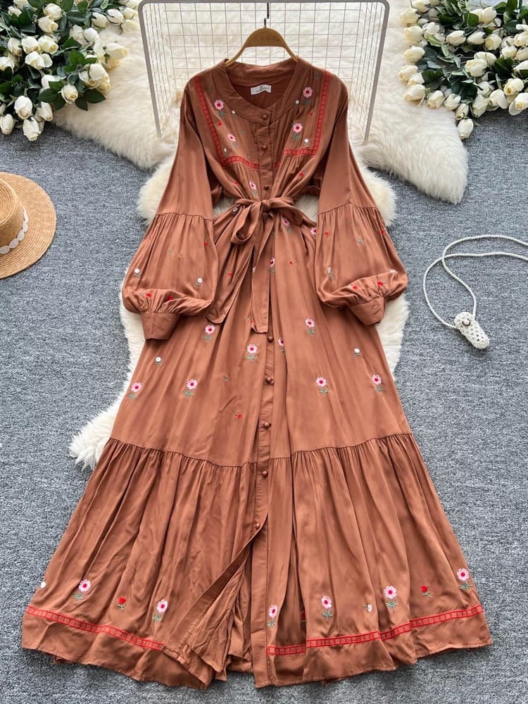 In a vacay mood print dress CD452 image