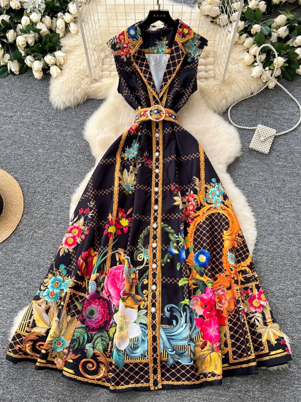 European scene dress ED288