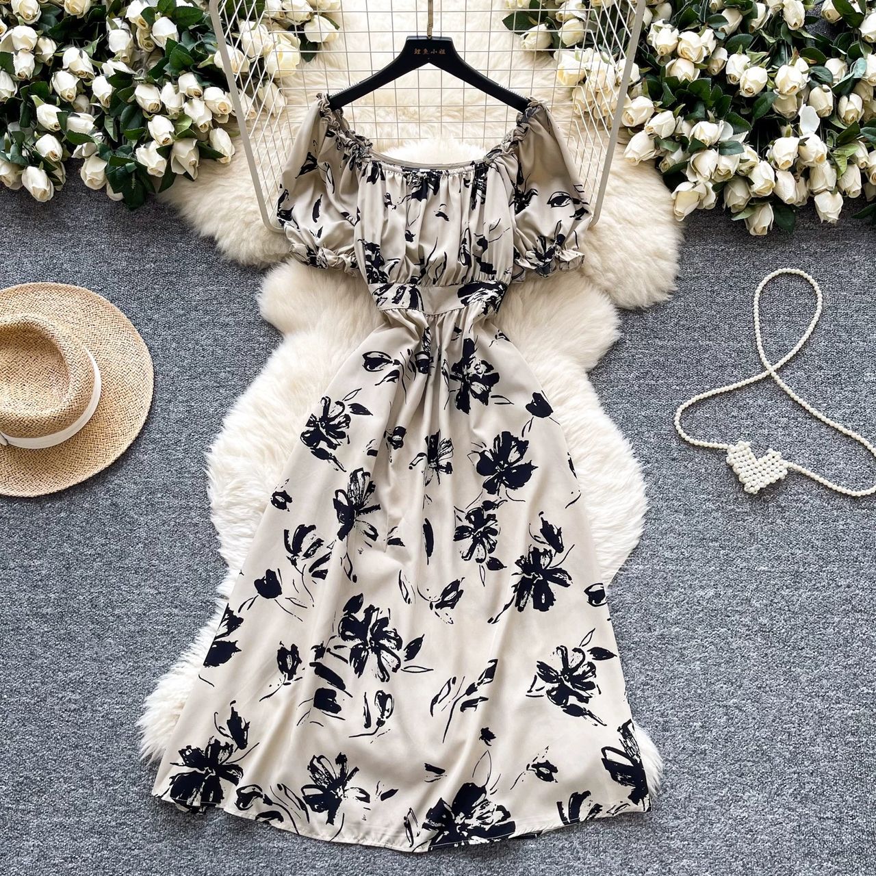 Bound to me print dress CD455 image