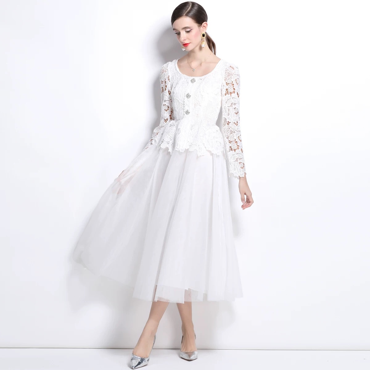Too hot to handle lace dress FD1154 image