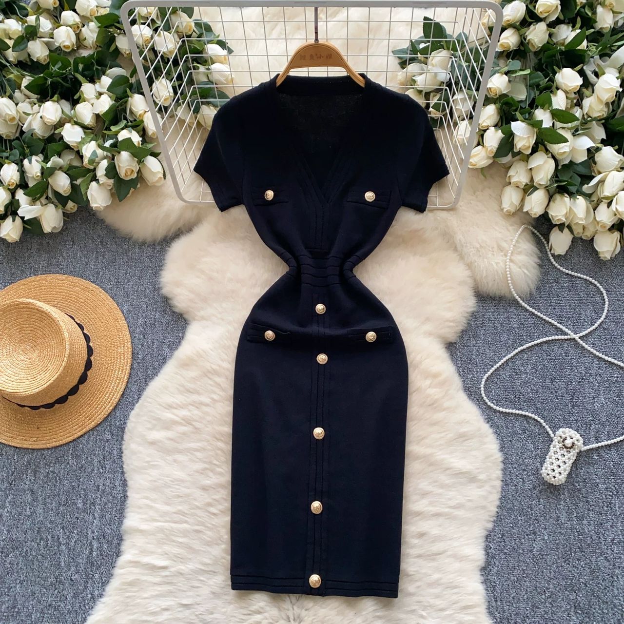 Solid basic dress KBC207 image