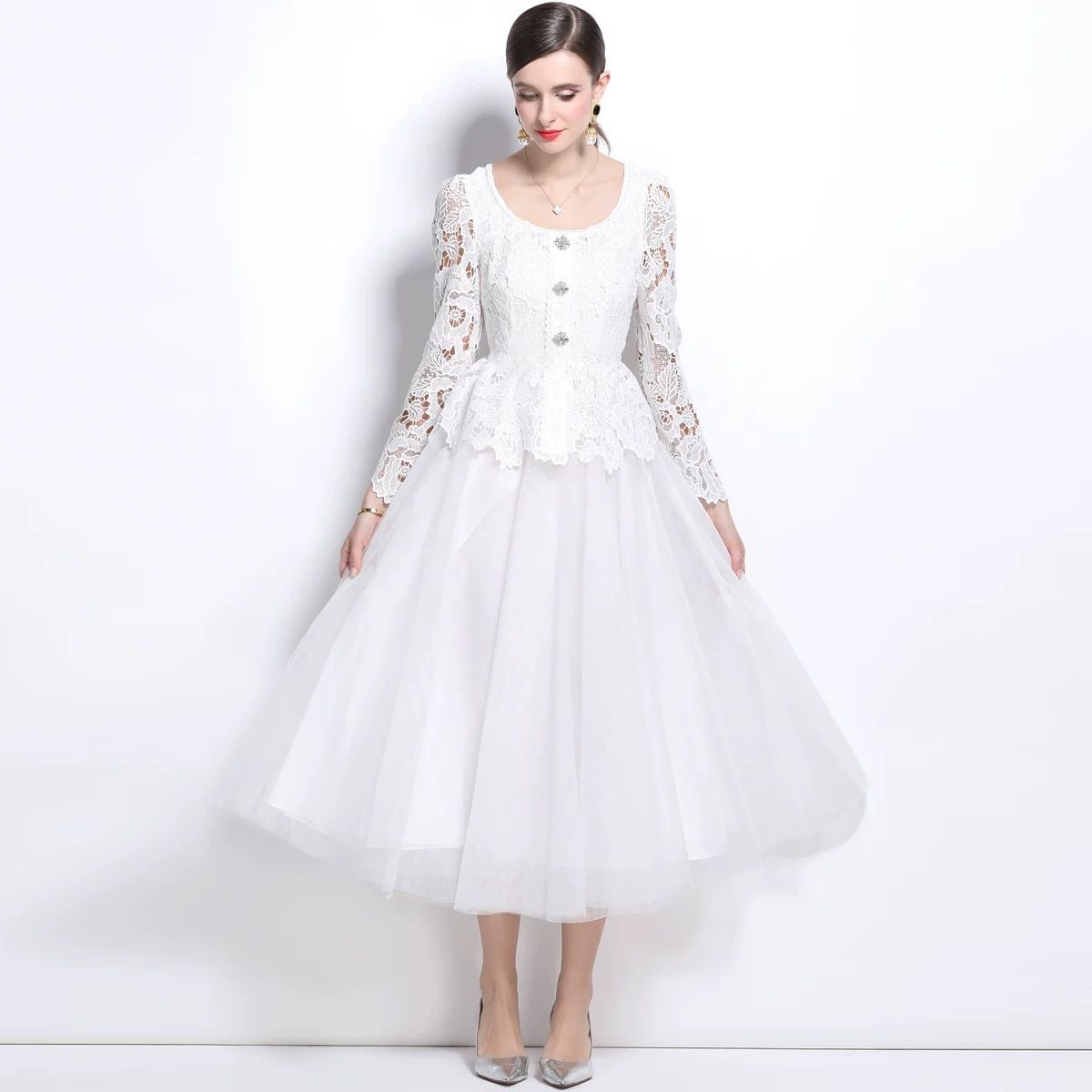 Too hot to handle lace dress FD1154 image