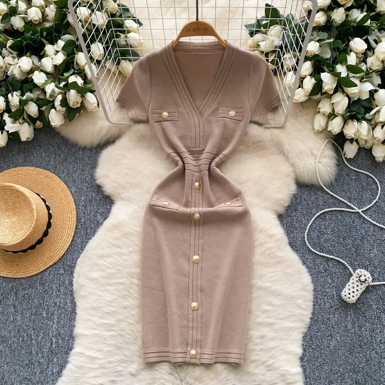 Solid basic dress KBC207 image