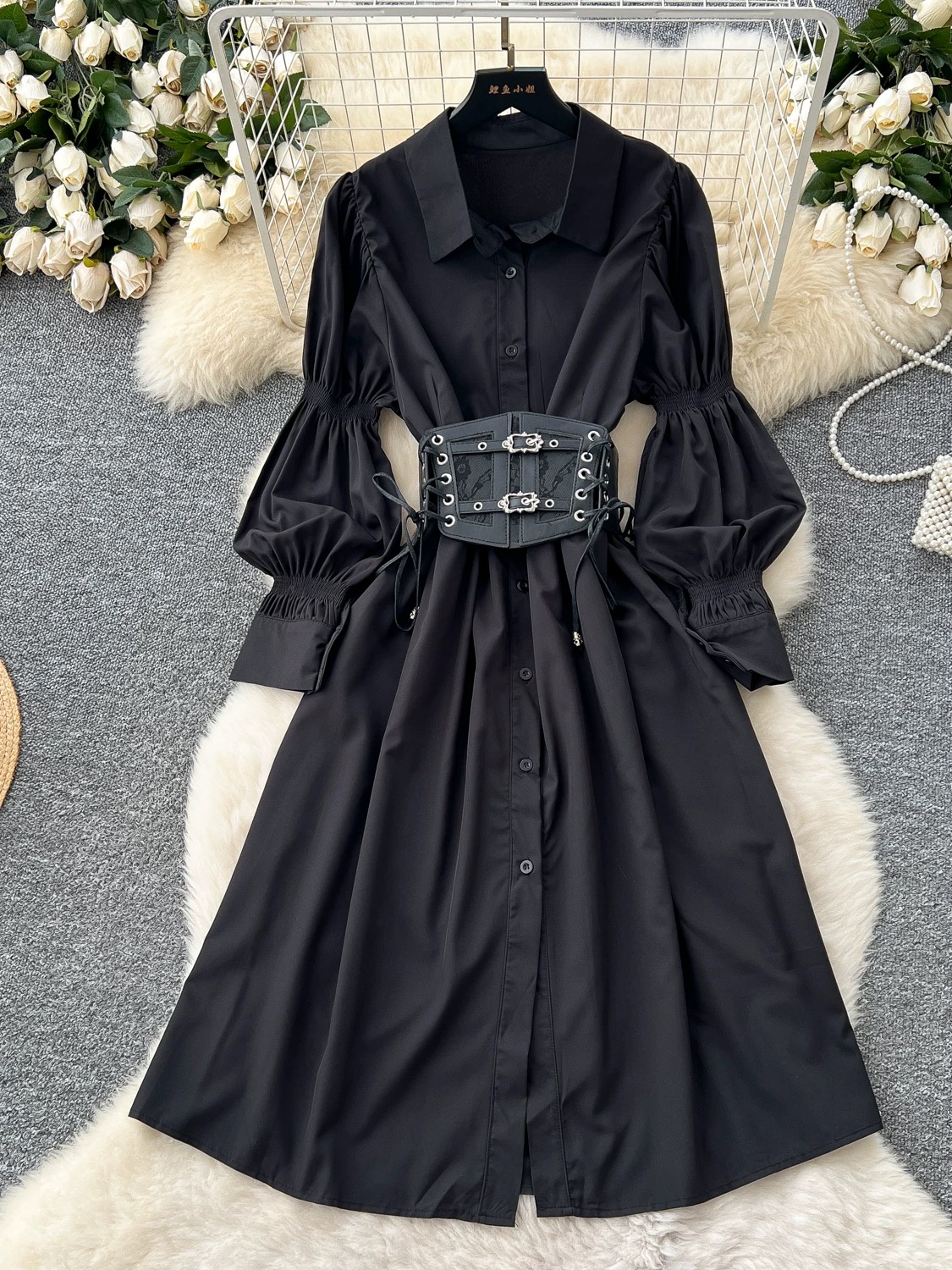 Sweet butterfly shirt dress SD133 image